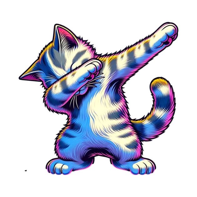 Cute Dabbing Cat by Buckeyes0818