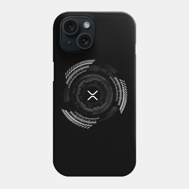 XRP Logo in Hi-Tech Sci-Fi Design Phone Case by cryptogeek