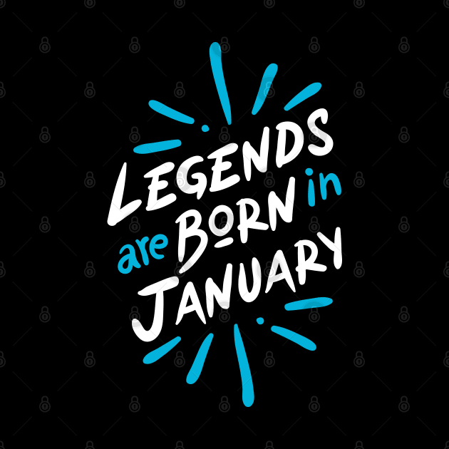 Lagend are born in January by Mande Art