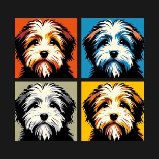 Pop Retro Tibetan Terrier Art - Cute Puppy T-Shirt