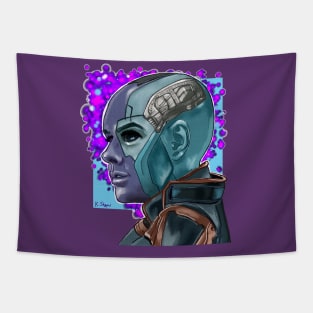 The cranky cyborg Tapestry