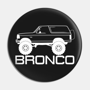 1992-1996 Bronco Side w/Tires, White Print Pin