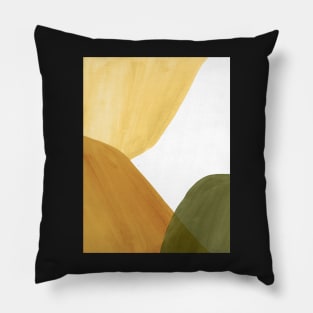 Autumn tone abstract shapes 2 Pillow