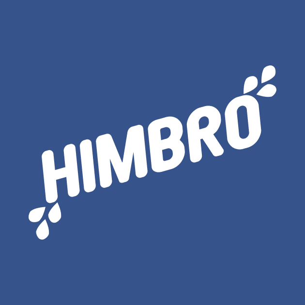 Himbro sweat, White on blue by Pawgyle