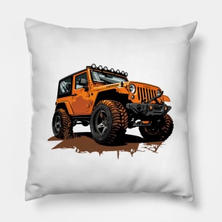 Jeep Wrangler T-Shirt Pillow