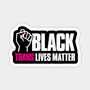 Black Trans Lives Matter Black transgender LGBTQ protesting  fist with nail polish Magnet