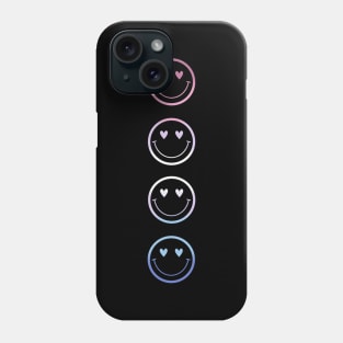 Bigender Pride Smiley Phone Case