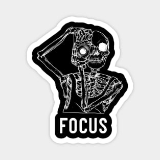 Funny Photographer Skeleton Magnet