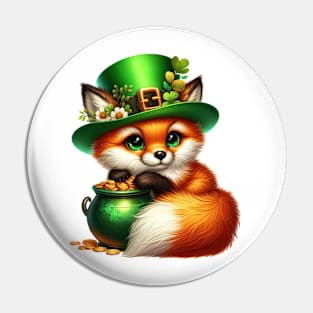 St Patricks Fox Pin