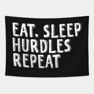 Eat, sleep, hurdles, repeat Tapestry