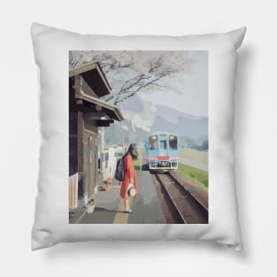 Train Station Pillow