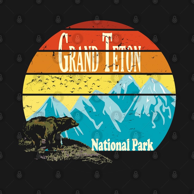 Grand Teton US National Park Wyoming by Sassee Designs