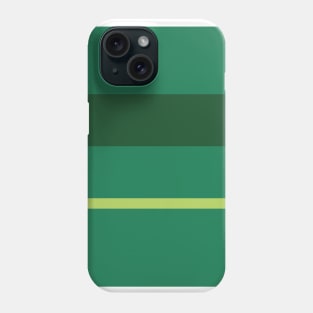 A matchless stew of Salem, Seafoam Blue, Tea Green, Cal Poly Pomona Green and June Bud stripes. Phone Case