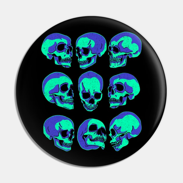 Neon Skull collection Pin by FanFreak