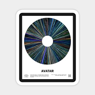 minimal_Avatar Warp Barcode Movie Magnet