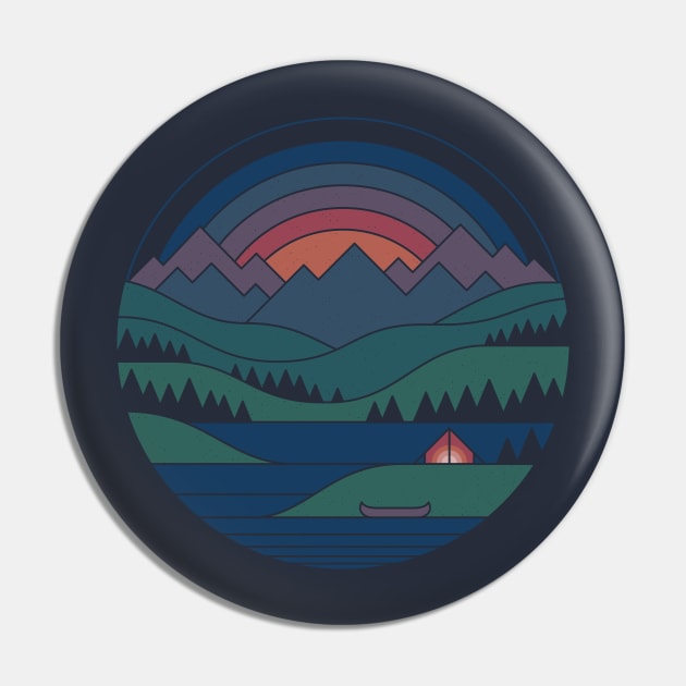 The Lake At Twilight Pin by Thepapercrane