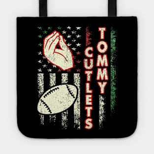 NY Italian Hand Gesture Tommy Cutlets Football Quarterback Tote