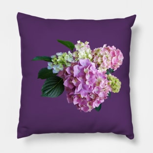 Hydrangeas - Pastel Hydrangea Pillow