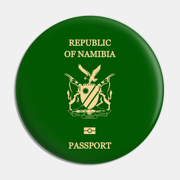 Namibia passport Pin by Travellers