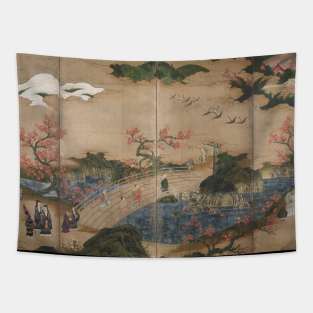 Maple Viewers (1600) by Kano Hideyori Tapestry