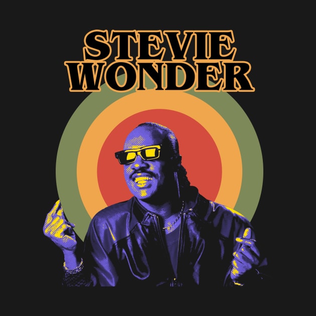 Stevie Wonder Retro Aesthethic Neon Purple by Mugo Muncarsol