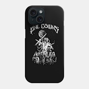 Phil Collins Black Metal Style Phone Case