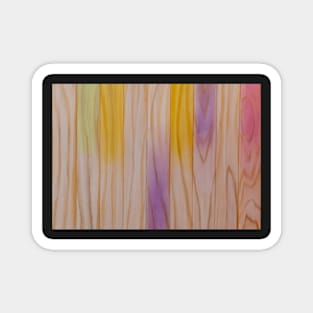 Abstract multi coloured wooden effect background Magnet