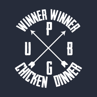 Winner Winner Chicken Dinner - Arrow Cross T-Shirt