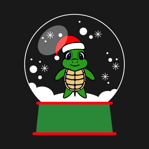 CHRISTMAS Turtle Snowglobe by SartorisArt1