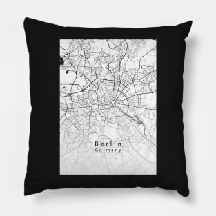 Berlin Germany City Map Pillow