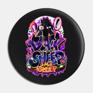 Black Sheep Lack Sleep Pin