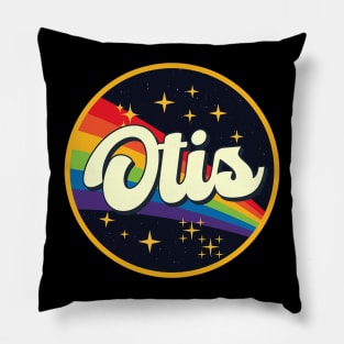 Otis // Rainbow In Space Vintage Style Pillow