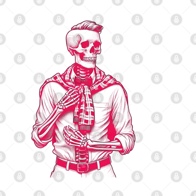 Pink Preppy skeleton by Shreefel