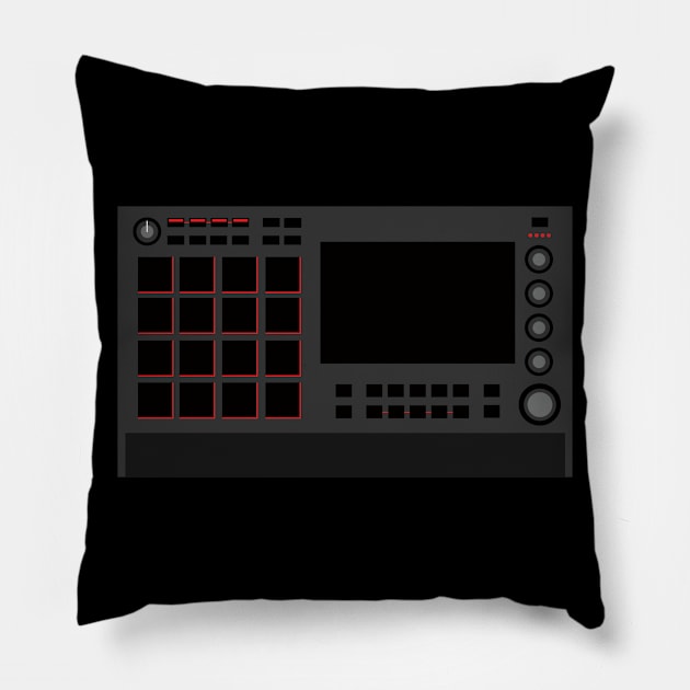 Dope Beat Machine Series #13 (No Text) Pillow by Steve Traxx (ProducerBeat.com)