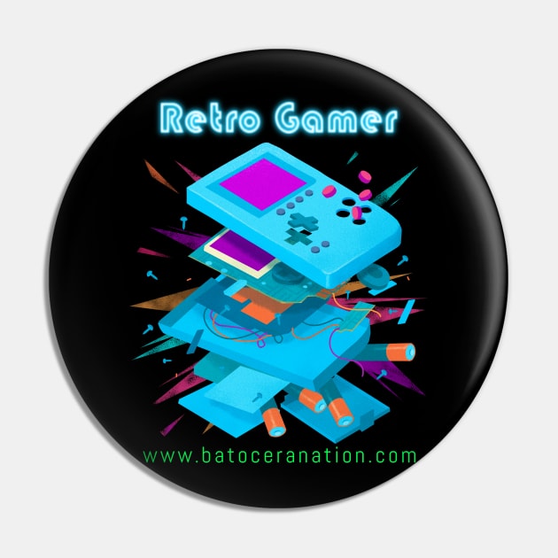 Retro Gamer Logo 12 Pin by Batocera Nation