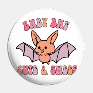 baby bat cute and sweet Pin