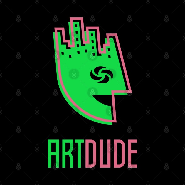 YourArtDude Logo In Lime And Red by yourartdude