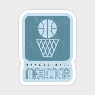 Mexico 1968 Basketball Magnet