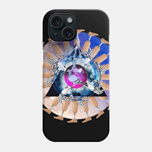 techno mandala Phone Case