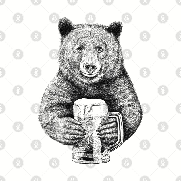 Bear Beer by HabbyArt