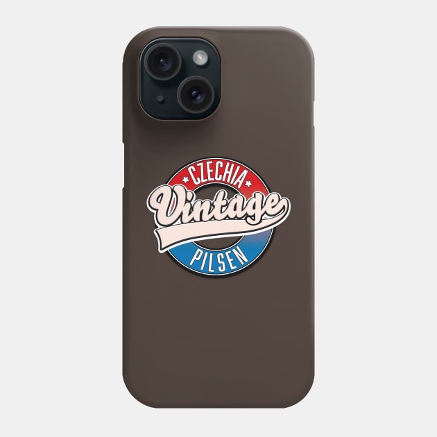 pilsen czechia vintage logo Phone Case by nickemporium1