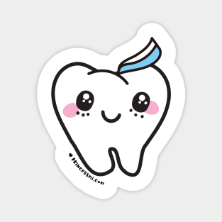 cute tooth cartoon Magnet