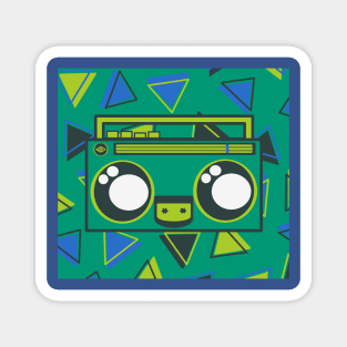 BOOMBOXIE: green nostalgia Magnet