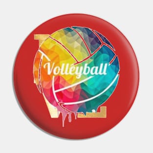 Volleyball painting Pin