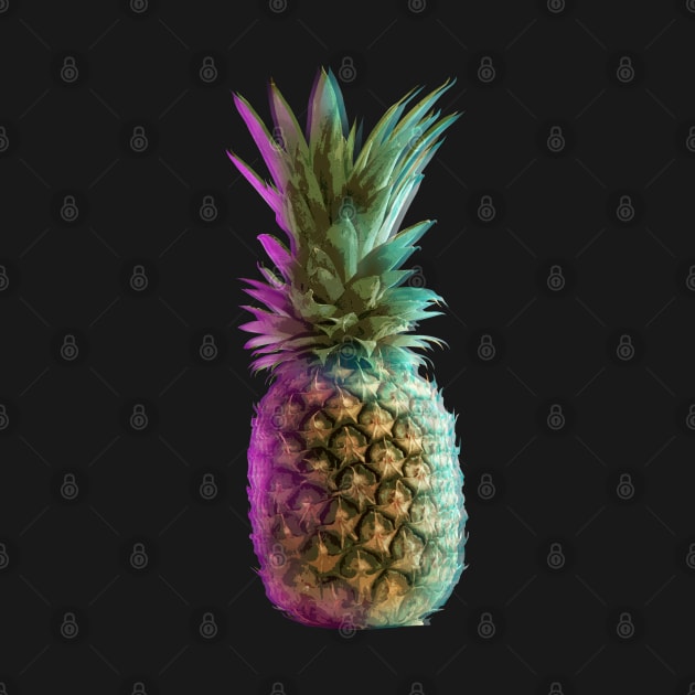 Vaporwave Pineapple Glitch Art - Pineapple Lover & Fan by Vaporwave