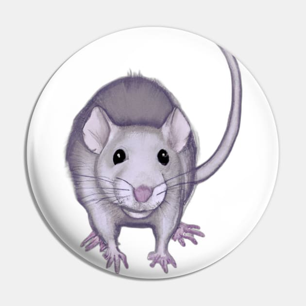 Cute Rat Drawing Pin by Play Zoo