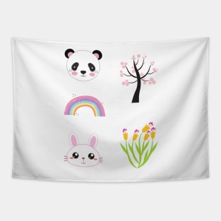 Pink aesthetic cute pack Tapestry