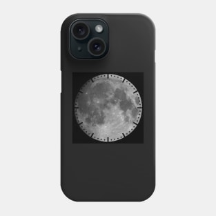 Full moon on black sky background Phone Case