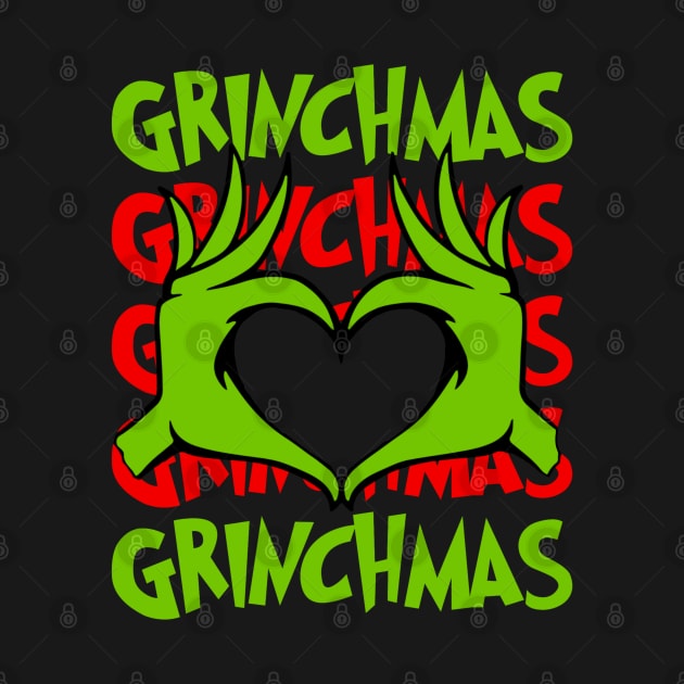 Grinchy Heart 5x Grinchmas by LopGraphiX