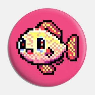 Pixel fish Pin